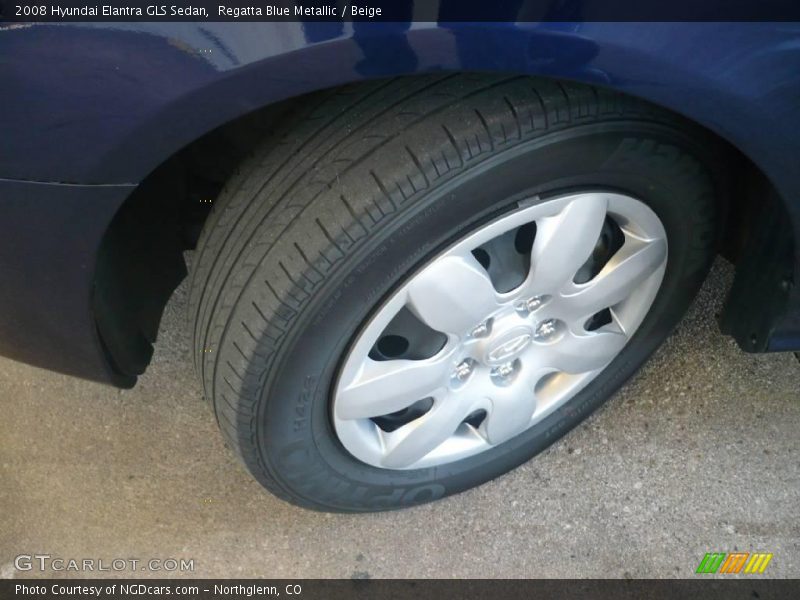 Regatta Blue Metallic / Beige 2008 Hyundai Elantra GLS Sedan