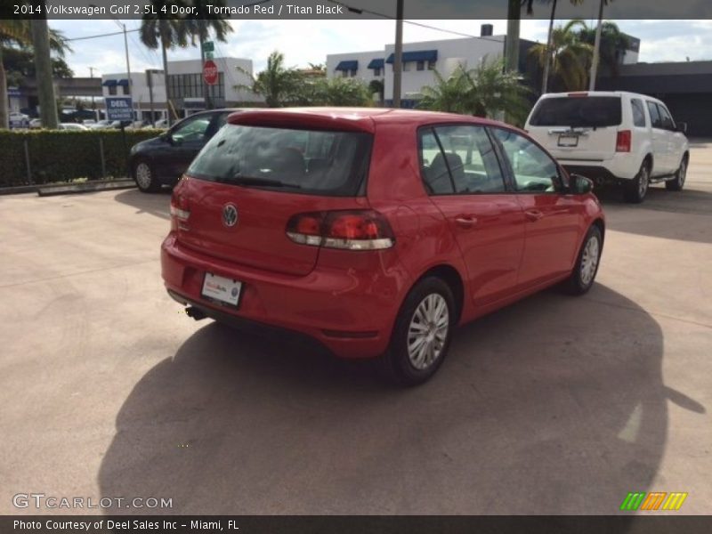Tornado Red / Titan Black 2014 Volkswagen Golf 2.5L 4 Door
