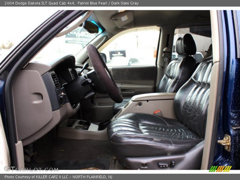 Patriot Blue Pearl / Dark Slate Gray 2004 Dodge Dakota SLT Quad Cab 4x4