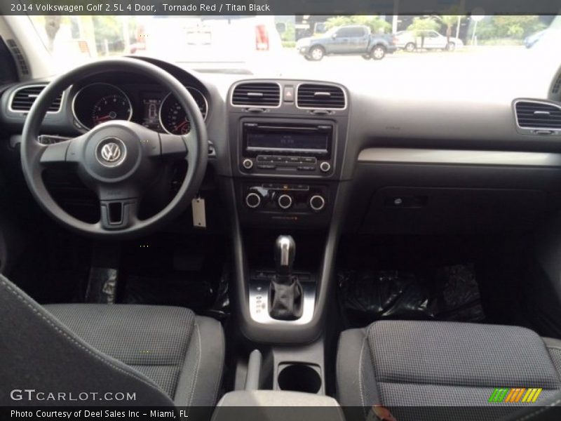 Tornado Red / Titan Black 2014 Volkswagen Golf 2.5L 4 Door