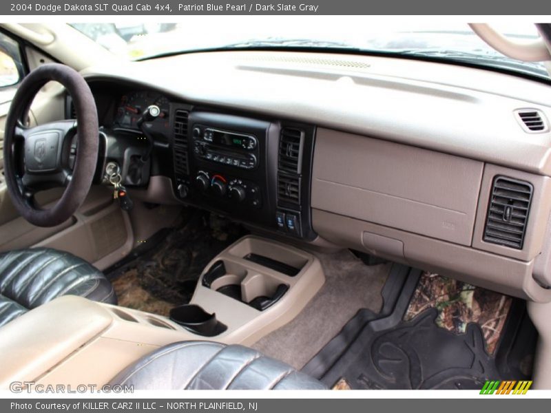Patriot Blue Pearl / Dark Slate Gray 2004 Dodge Dakota SLT Quad Cab 4x4