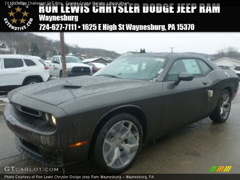 Granite Crystal Metallic / Black/Pearl 2015 Dodge Challenger SXT Plus