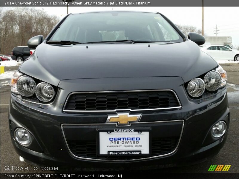 Ashen Gray Metallic / Jet Black/Dark Titanium 2014 Chevrolet Sonic LTZ Hatchback