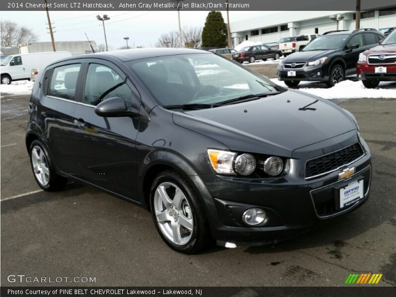 Ashen Gray Metallic / Jet Black/Dark Titanium 2014 Chevrolet Sonic LTZ Hatchback