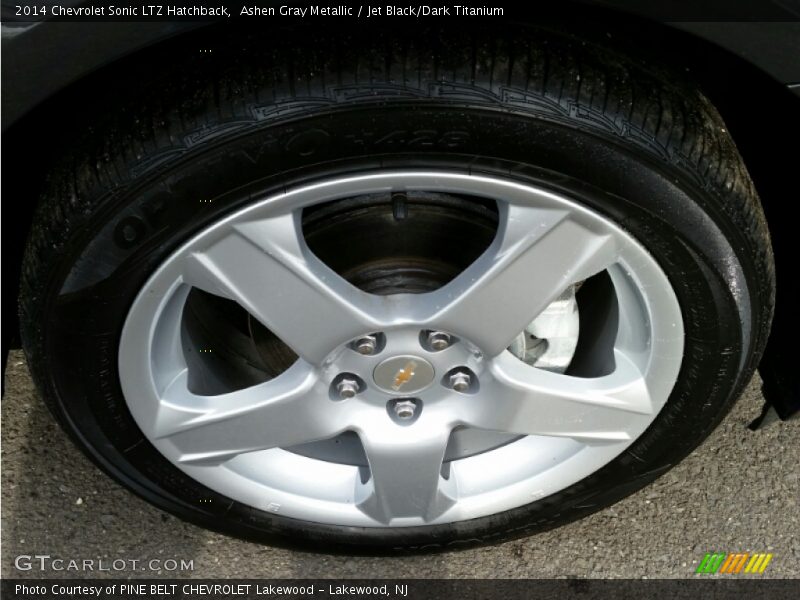 Ashen Gray Metallic / Jet Black/Dark Titanium 2014 Chevrolet Sonic LTZ Hatchback