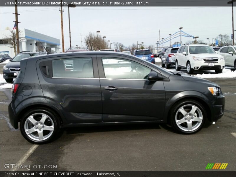 Ashen Gray Metallic / Jet Black/Dark Titanium 2014 Chevrolet Sonic LTZ Hatchback