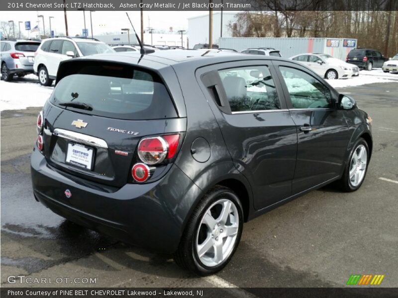 Ashen Gray Metallic / Jet Black/Dark Titanium 2014 Chevrolet Sonic LTZ Hatchback