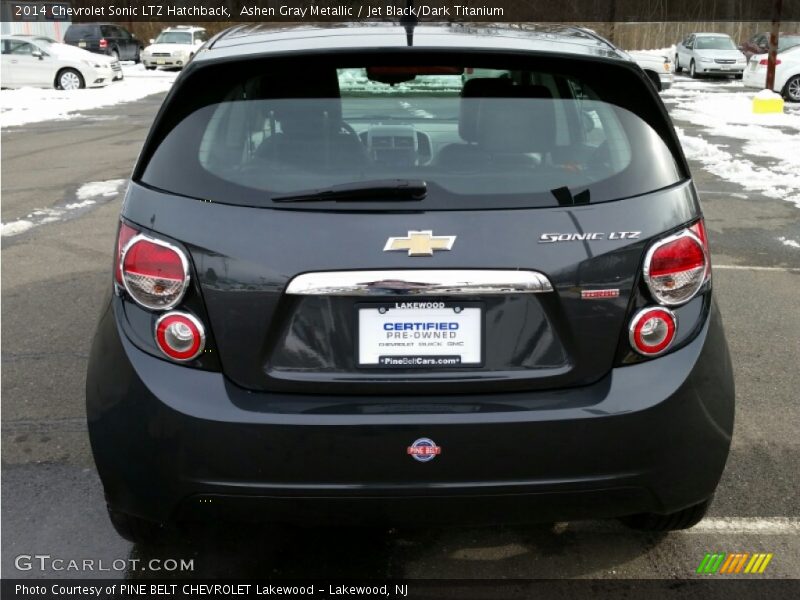 Ashen Gray Metallic / Jet Black/Dark Titanium 2014 Chevrolet Sonic LTZ Hatchback