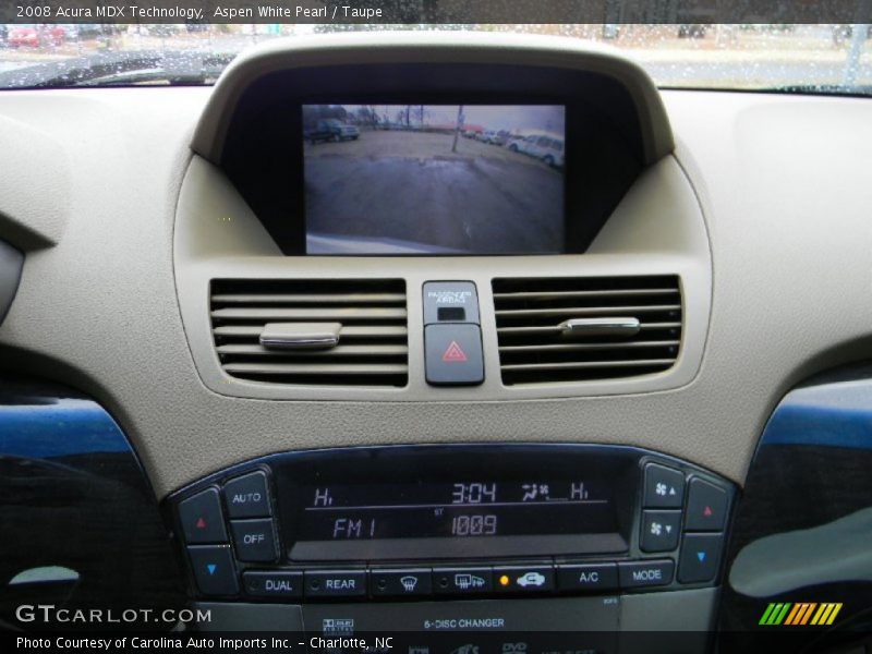 Aspen White Pearl / Taupe 2008 Acura MDX Technology