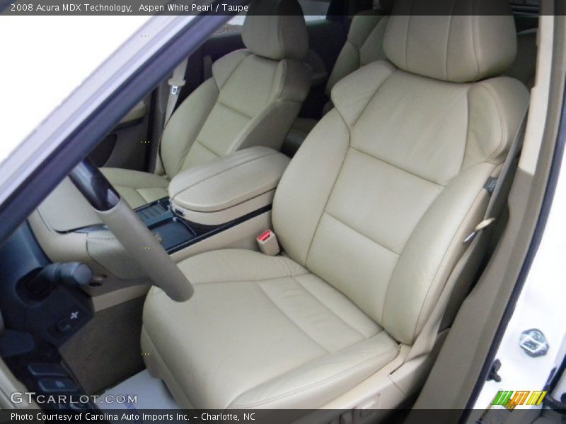 Aspen White Pearl / Taupe 2008 Acura MDX Technology
