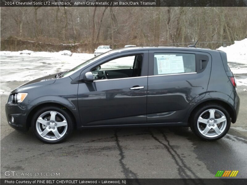 Ashen Gray Metallic / Jet Black/Dark Titanium 2014 Chevrolet Sonic LTZ Hatchback