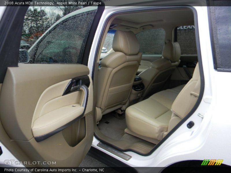 Aspen White Pearl / Taupe 2008 Acura MDX Technology