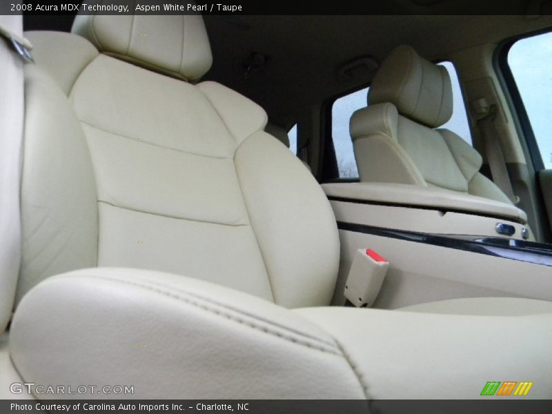 Aspen White Pearl / Taupe 2008 Acura MDX Technology