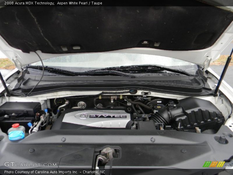Aspen White Pearl / Taupe 2008 Acura MDX Technology