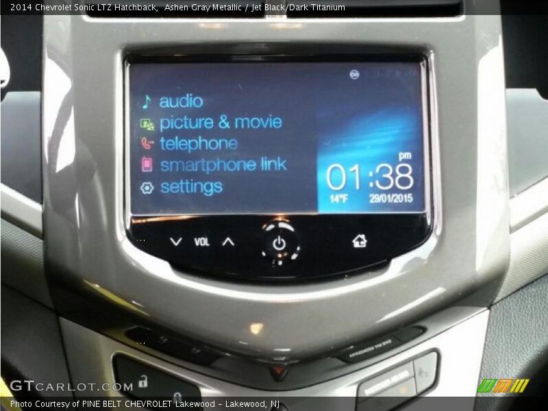 Ashen Gray Metallic / Jet Black/Dark Titanium 2014 Chevrolet Sonic LTZ Hatchback