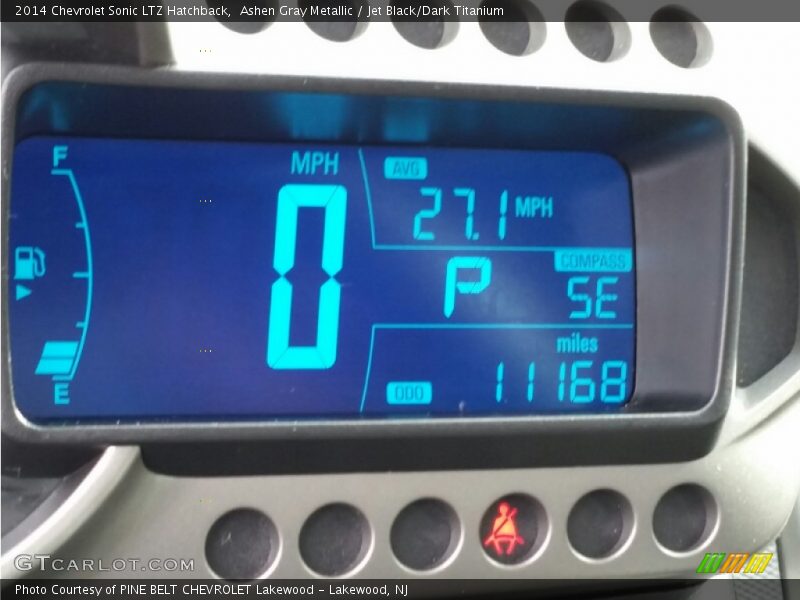 Ashen Gray Metallic / Jet Black/Dark Titanium 2014 Chevrolet Sonic LTZ Hatchback