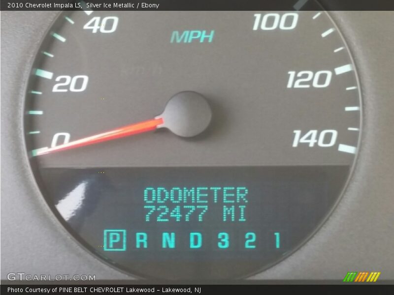 Silver Ice Metallic / Ebony 2010 Chevrolet Impala LS