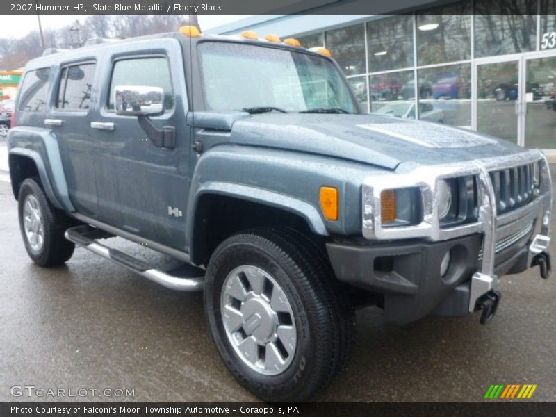 Slate Blue Metallic / Ebony Black 2007 Hummer H3