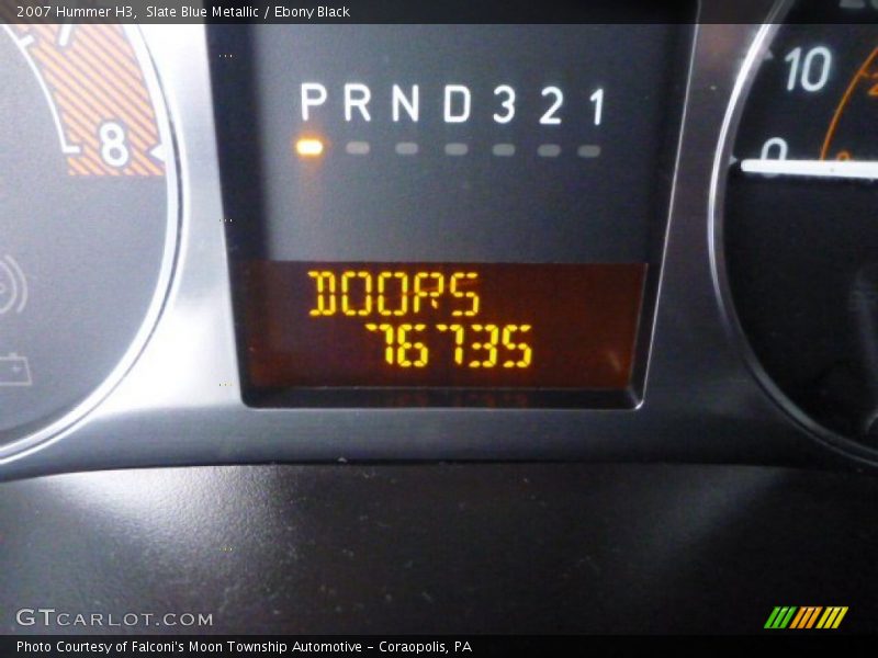 Slate Blue Metallic / Ebony Black 2007 Hummer H3