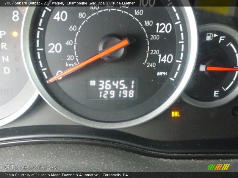 Champagne Gold Opal / Taupe Leather 2007 Subaru Outback 2.5i Wagon