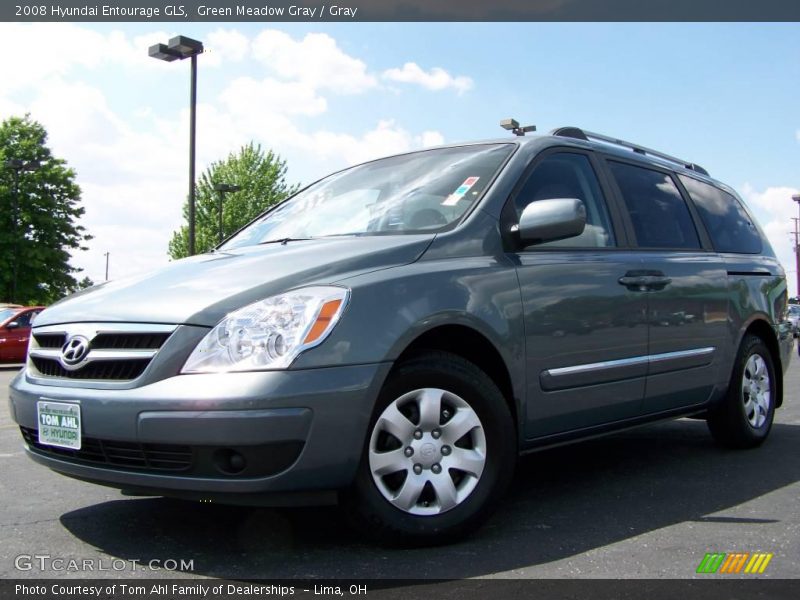 Green Meadow Gray / Gray 2008 Hyundai Entourage GLS
