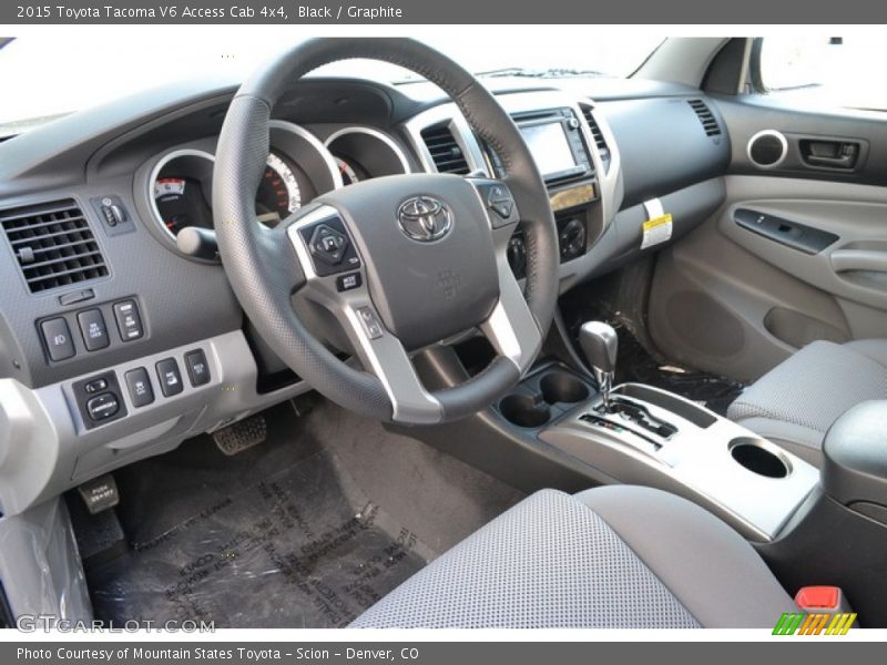 Graphite Interior - 2015 Tacoma V6 Access Cab 4x4 