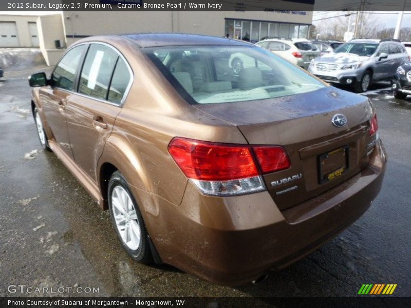 Caramel Bronze Pearl / Warm Ivory 2012 Subaru Legacy 2.5i Premium