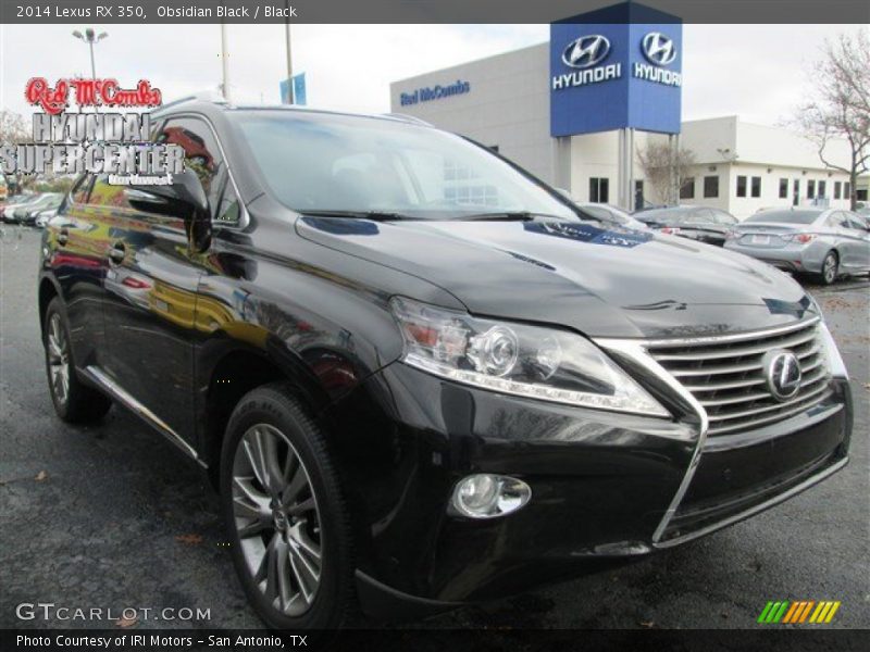 Obsidian Black / Black 2014 Lexus RX 350