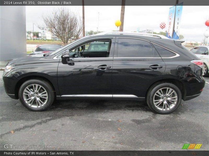 Obsidian Black / Black 2014 Lexus RX 350