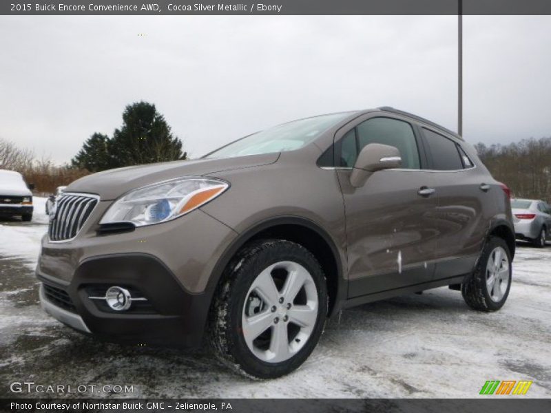 Cocoa Silver Metallic / Ebony 2015 Buick Encore Convenience AWD