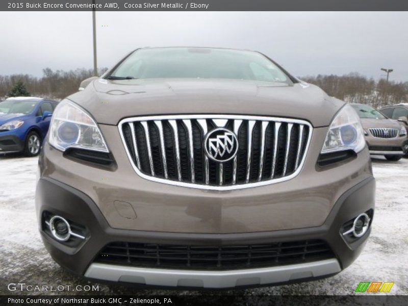 Cocoa Silver Metallic / Ebony 2015 Buick Encore Convenience AWD