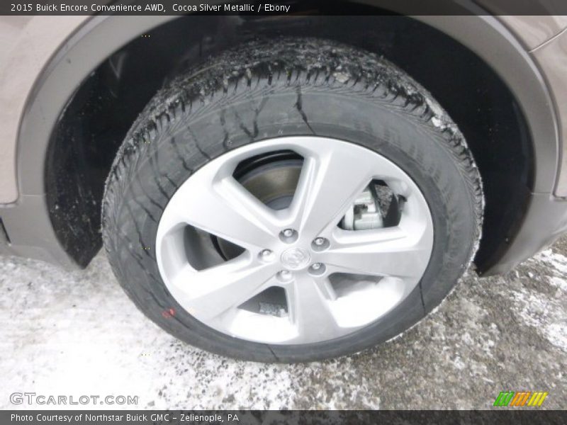 Cocoa Silver Metallic / Ebony 2015 Buick Encore Convenience AWD