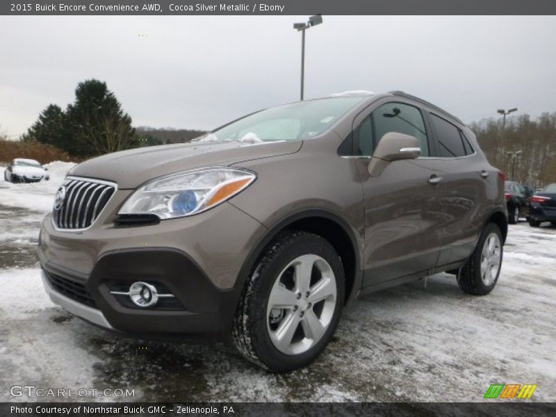 Cocoa Silver Metallic / Ebony 2015 Buick Encore Convenience AWD