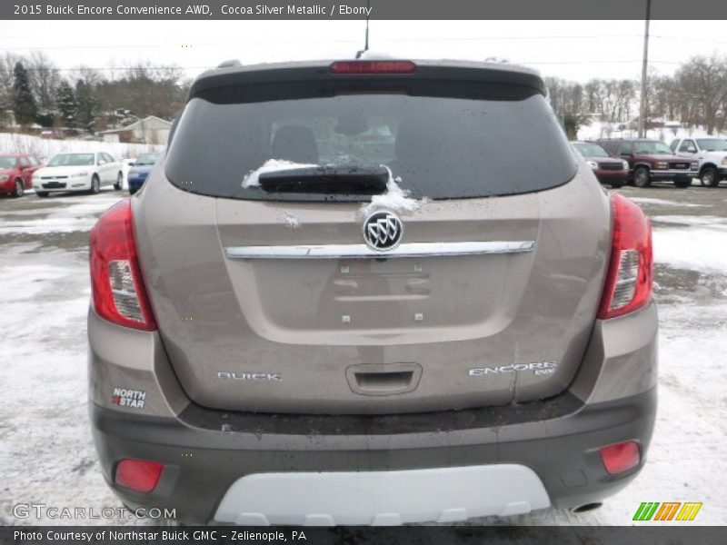 Cocoa Silver Metallic / Ebony 2015 Buick Encore Convenience AWD