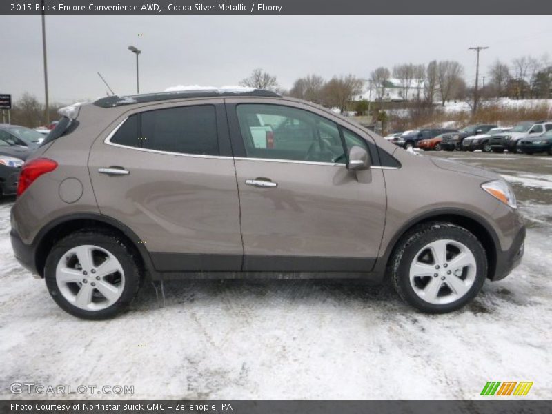 Cocoa Silver Metallic / Ebony 2015 Buick Encore Convenience AWD