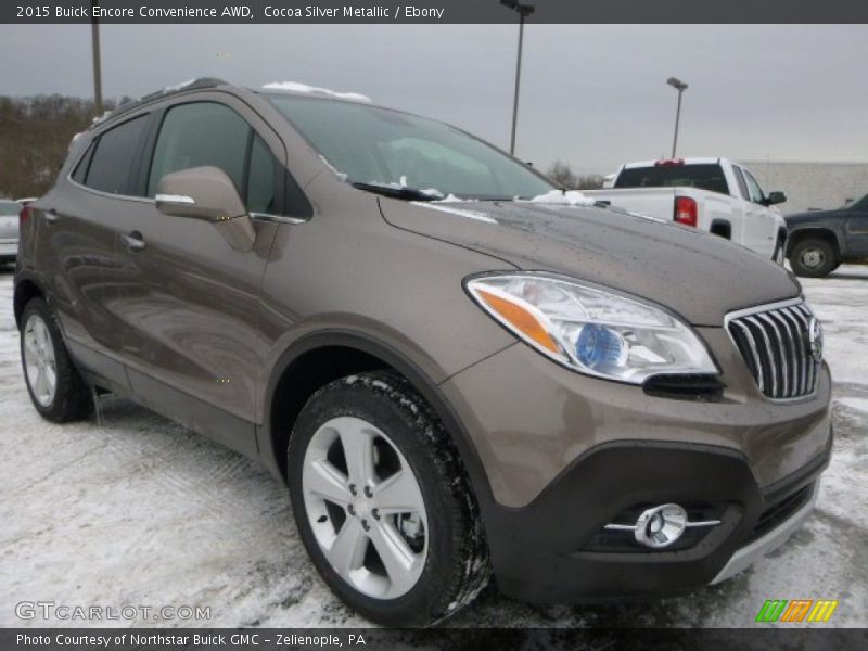 Cocoa Silver Metallic / Ebony 2015 Buick Encore Convenience AWD