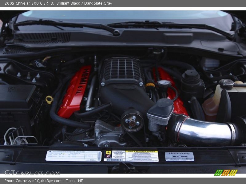 Brilliant Black / Dark Slate Gray 2009 Chrysler 300 C SRT8