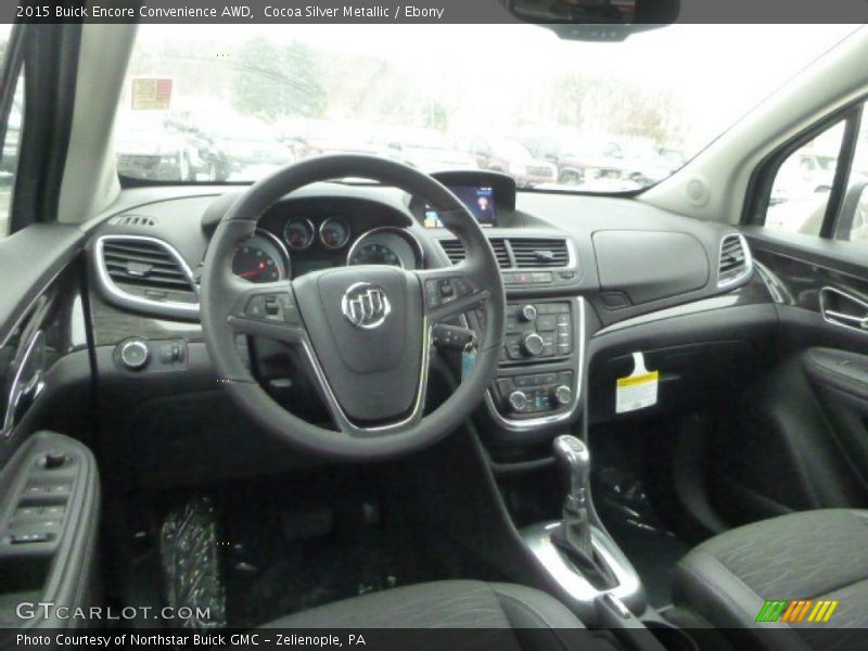 Cocoa Silver Metallic / Ebony 2015 Buick Encore Convenience AWD