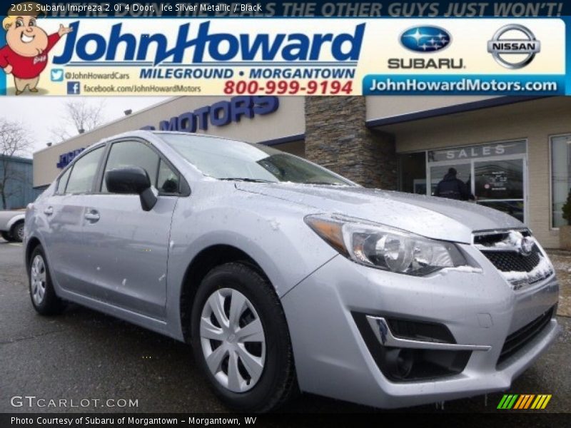 Ice Silver Metallic / Black 2015 Subaru Impreza 2.0i 4 Door