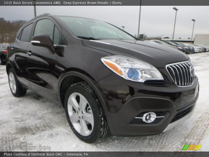 Deep Espresso Brown Metallic / Ebony 2015 Buick Encore Convenience AWD