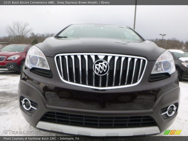 Deep Espresso Brown Metallic / Ebony 2015 Buick Encore Convenience AWD