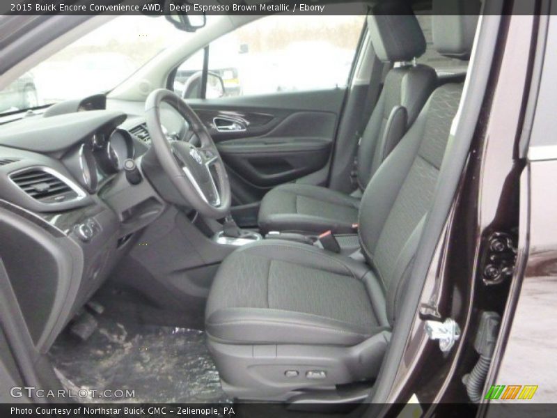 Deep Espresso Brown Metallic / Ebony 2015 Buick Encore Convenience AWD