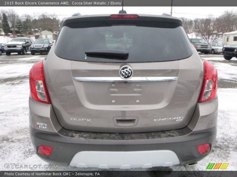 Cocoa Silver Metallic / Ebony 2015 Buick Encore Convenience AWD