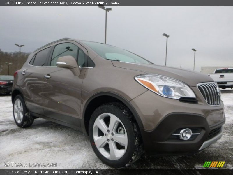 Cocoa Silver Metallic / Ebony 2015 Buick Encore Convenience AWD