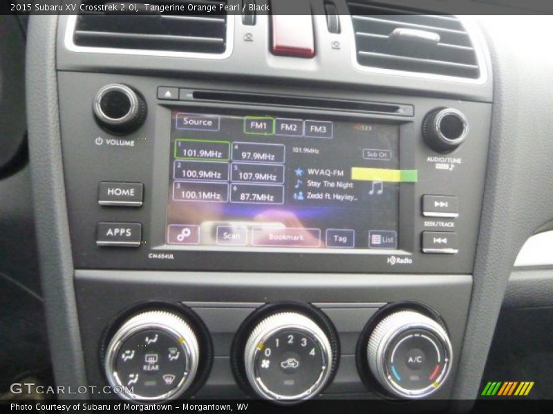Controls of 2015 XV Crosstrek 2.0i