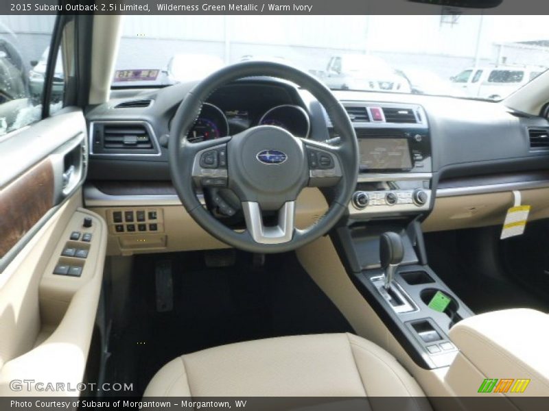 Wilderness Green Metallic / Warm Ivory 2015 Subaru Outback 2.5i Limited