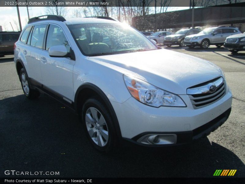 Satin White Pearl / Warm Ivory 2012 Subaru Outback 2.5i