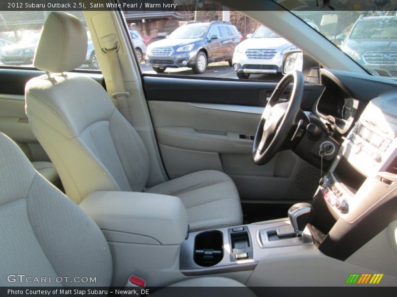 Satin White Pearl / Warm Ivory 2012 Subaru Outback 2.5i
