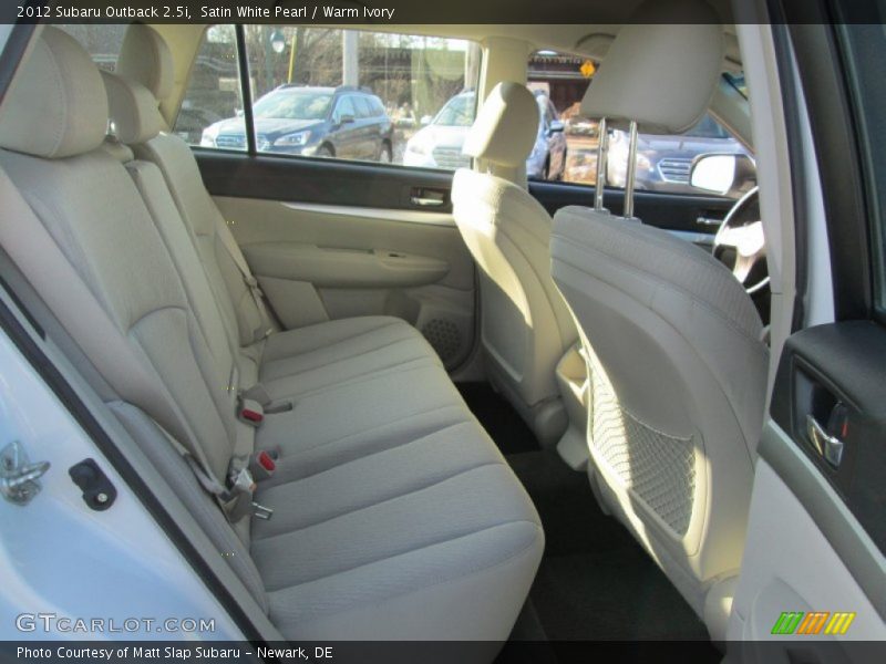 Satin White Pearl / Warm Ivory 2012 Subaru Outback 2.5i