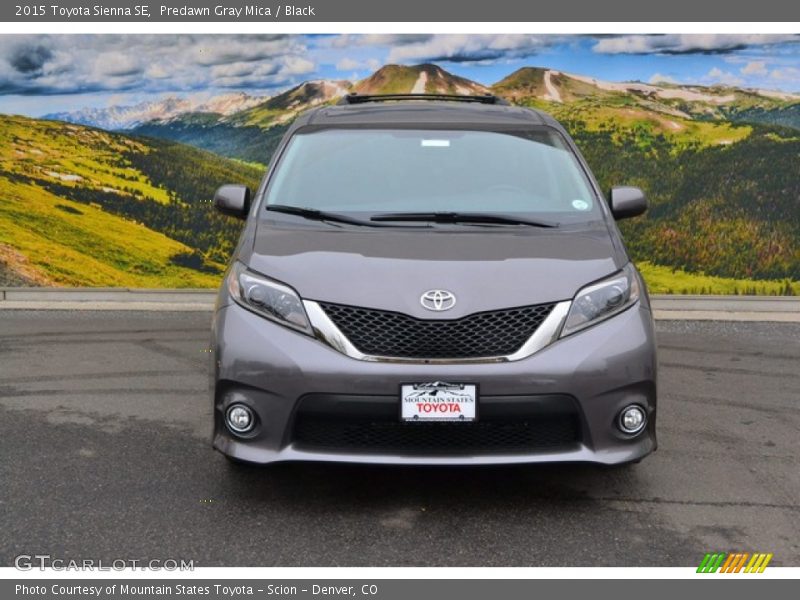 Predawn Gray Mica / Black 2015 Toyota Sienna SE